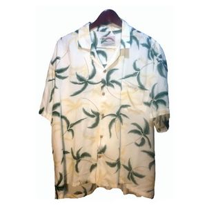 Paradise Found Shirts - Paradise Found Beige Yellow Hawaiian Shirt 2XL Paradise Found Shirts - Paradise Found Beige Yellow Hawaiian Shirt 2XL